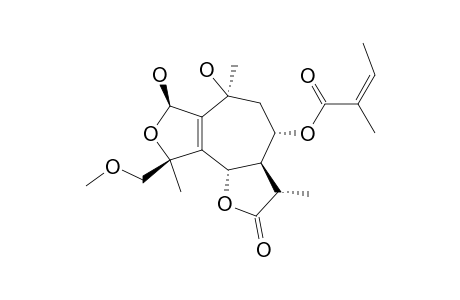 8-ALPHA-ANGELOXY-2-BETA,10-BETA-DIHYDROXY-4-BETA-METHOXYMETHYL-2,4-EPOXY-6-BETA-H,7-ALPHA-H,11-BETA-1(5)-GUAIEN-12,6-ALPHA-OLIDE