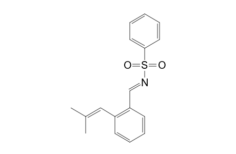 N-[2-(2'-METHYL-1'-PROPENYL)]-BENZILIDINEBENZENESULFONAMIDE