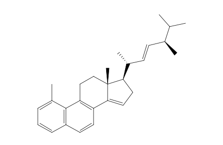 (17-BETA,20R,22E,24R)-1-METHYL-19-NORERGOSTA-1,3,5,7,9,14,22-HEPTAENE