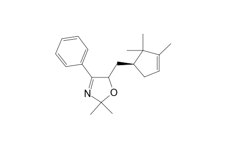 2,2-Dimethyl-4-phenyl-5(3',3',4'-trimethyl-delta4'(S)cyclopentenylmethyl)-3-oxazoline