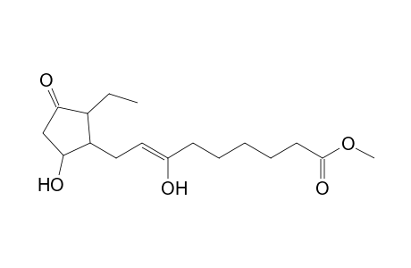 5-Ethyl-4-[8'-(methoxycarbonyl)-3'-hydroxyoct-2'-enyl]-3-hydroxycyclopentan-1-one