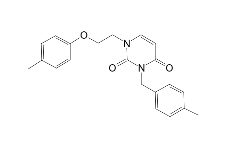 1-[2-(4-methylphenoxy)ethyl]-3-[(4-methylphenyl)methyl]-1,2,3,4-tetrahydropyrimidine-2,4-dione