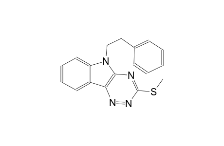 3-(Methylsulfanyl)-5-(2-phenylethyl)-5H-[1,2,4]triazino[5,6-b]indole