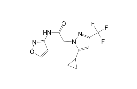 2-[5-cyclopropyl-3-(trifluoromethyl)-1H-pyrazol-1-yl]-N-(3-isoxazolyl)acetamide