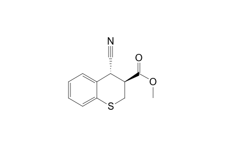 2H-1-Benzothiopyran-3-carboxylic acid, 4-cyano-3,4-dihydro-, methyl ester, trans-