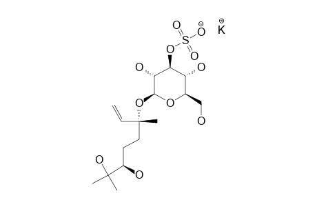 (3S,6R)-6,7-DIHYDROXY-6,7-DIHYDROLINALOOL-3-O-BETA-D-(3-O-POTASSIUM-SULFO)-GLUCOPYRANOSIDE