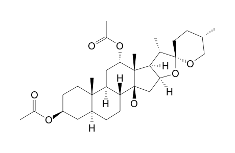 (25R)-3.beta.,12.alpha.-Diacetoxy-5.alpha.-spirostan-14.beta.-ol