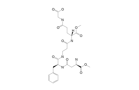 [ALPHA-METHYL-(2R)-ASPARTYL]-BETA-(2S)-PHENYLALANYL-BETA-ALANYL-[ALPHA-METHYL-(2R)-GLUTAMYL]-GAMMA-GLYCINE-DIESTER