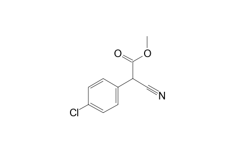 (p-CHLOROPHENYL)CYANOACETIC ACID, METHYL ESTER