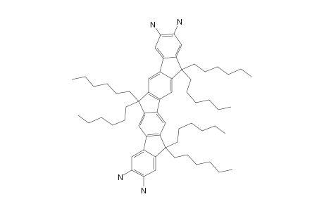 6,6,12,12,15,15-HEXAHEXYL-12,15-DIHYDRO-6H-CYCLOPENTA-[1,2-B:5,4-B']-DIFLUORENE-2,3,9,10-TETRAAMINE