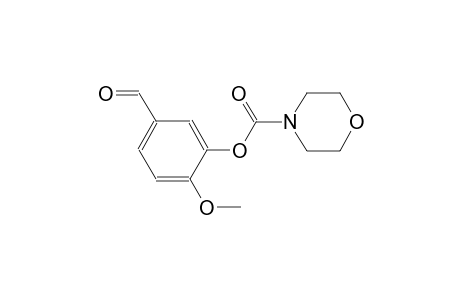 Morpholine-4-carboxylic acid, 3-formyl-6-methoxyphenyl ester