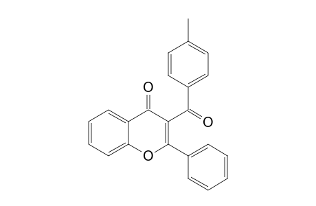 3-(4-METHYLBENZOYL)-2-PHENYL-4-H-1-BENZOPYRAN-4-ONE