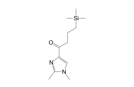 1-(1,2-DIMETHYL-1H-IMIDAZOL-4-YL)-4-TRIMETHYLSILYLBUTANONE