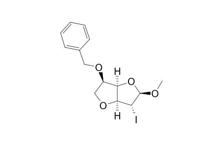 (2R,3R,3AS,6R,6AR)-6-(BENZYLOXY)-3-IODO-2-METHOXY-HEXAHYDROFURO-[3,2-B]-FURAN;METHYL-3,6-ANHYDRO-2-IODO-5-O-(BENZYLOXY)-BETA-D-GLUCOFURANOSIDE