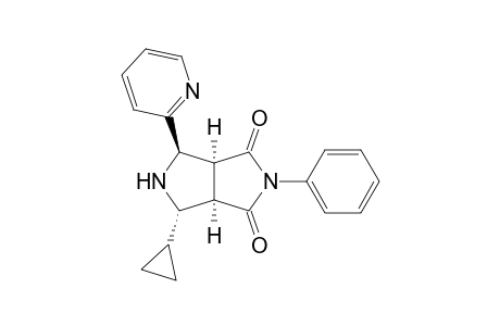 Pyrrolo[3,4-c]pyrrole-1,3(2H,3aH)-dione, 4-cyclopropyltetrahydro-2-phenyl-6-(2-pyridinyl)-, (3a.alpha.,4.alpha.,6.beta.,6a.alpha.)-