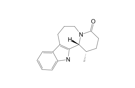 1-METHYL-1,2,3,4,6,7,8,13B-OCTAHYDRO-(13H)-PYRIDO-[1',2':1,2]-AZEPINO-[3,4-B]-INDOLE-4-ONE