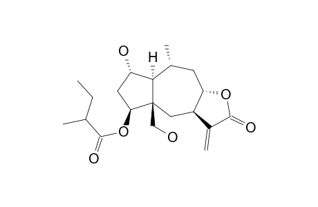 PSEUDOGUAI-11(13)-EN-12,8-A-OLIDE,2-A,15-DIHYDROXY-4-B-(2'-METHYLBUTYRYLOXY)