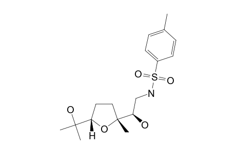 N-[2-HYDROXY-2-[5-(1-HYDROXY-1-METHYLETHYL)-2-METHYL-TETRAHYDROFURAN-2-YL]-ETHYL]-4-METHYLBENZENESULFONAMIDE