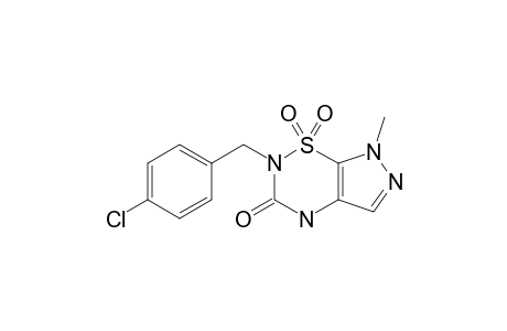 2-(PARA-CHLOROBENZYL)-7-METHYL-1,1,3-TRIOXO-2H,4H-PYRAZOLO-[4,5-E]-[1,2,4]-THIADIAZINE