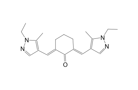 (2E,6E)-2,6-bis[(1-ethyl-5-methyl-1H-pyrazol-4-yl)methylene]cyclohexanone