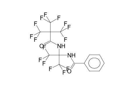 N-(ALPHA-BENZOYLAMINOHEXAFLUOROISOPROPYL)-NONAFLUOROPIVALOYLAMIDE