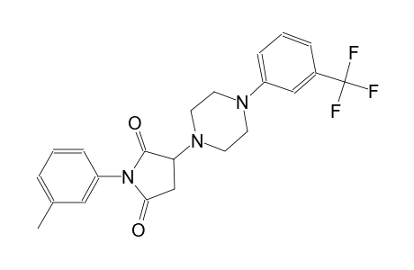 1-(3-methylphenyl)-3-{4-[3-(trifluoromethyl)phenyl]-1-piperazinyl}-2,5-pyrrolidinedione