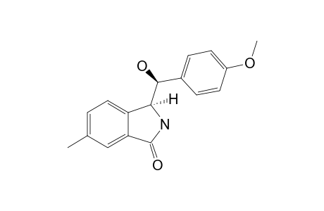 3-[HYDROXY-(4-METHOXYPHENYL)-METHYL]-6-METHYL-ISOINDOLIN-1-ONE;ALPHA-(R*)-(3S*)-ISOMER