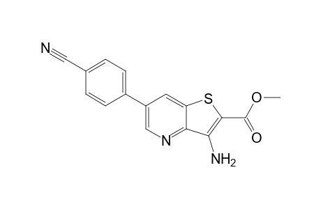 Methyl 3-amino-6-(4-cyanophenyl)thieno[3,2-b]pyridine-2-carboxylate