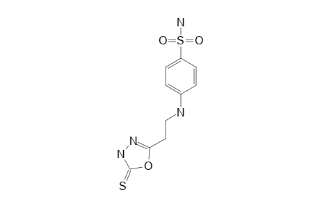 4-[[2-(5-SULFANYLIDENE-4,5-DIHYDRO-1,3,4-OXADIAZOL-2-YL)-ETHYL]-AMINO]-BEZENE-1-SULFONAMIDE