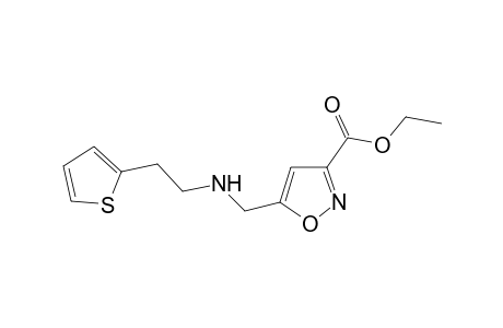 3-Isoxazolecarboxylic acid, 5-[[[2-(2-thienyl)ethyl]amino]methyl]-, ethyl ester