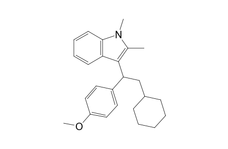 3-(2-cyclohexyl-1-(4-methoxyphenyl)ethyl)-1,2-dimethyl-1H-indole