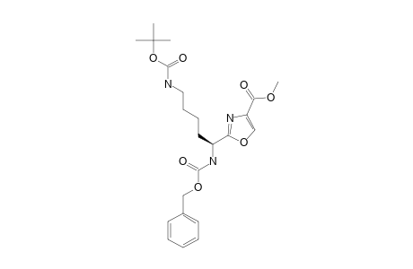 (BENZYLOXYCARBONYL)-LYS-(TERT.-BUTYLOXYCARBONYL)-(OXAZOLE)-OME