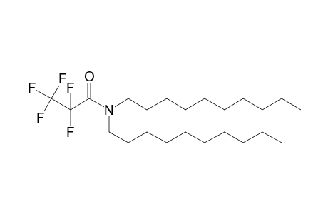 Pentafluoropropanamide, N,N-didecyl-