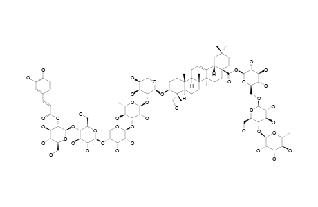 #1;CLEMATIBETOSIDE-A;3-O-(2-O-CAFFEOYL)-BETA-D-GLUCOPYRANOSYL-(1->4)-BETA-D-GLUCOPYRANOSYL-(1->4)-BETA-D-RIBOPYRANOSYL-(1->3)-ALPHA-L-RHAMNOPYRANOSYL-(1->2)-AL