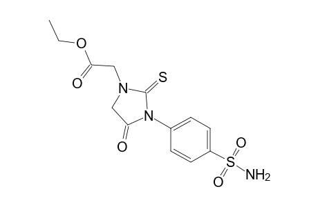 1-Imidazolidineacetic acid, 3-[4-(aminosulfonyl)phenyl]-4-oxo-2-thioxo-, ethyl ester