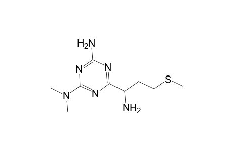 6-(1-amino-3-methylsulfanylpropyl)-2-N,2-N-dimethyl-1,3,5-triazine-2,4-diamine