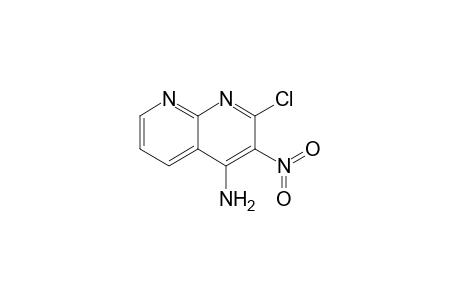 (2-chloro-3-nitro-1,8-naphthyridin-4-yl)amine