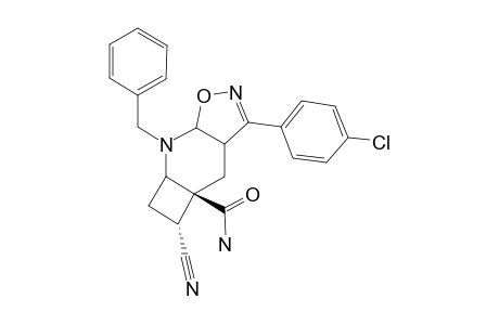 (3ARS,4ARS,5RS,6ASR,7ASR)-7-BENZYL-3-(PARA-CHLOROPHENYL)-5-CYANO-3A,4,4A,5,6,6A,7,7A-OCTAHYDRO-CYCLOBUT-[B]-ISOXAZOLO-[4,5-E]-PYRIDIN-4A-CARBOXAMIDE