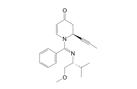 (1S,2S)-1-[(E)-[[(1S)-1-(METHOXYMETHYL)-2-METHYLPROPYL]-IMINO]-(PHENYL)-METHYL]-2-PROP-1-YNYL-2,3-DIHYDROPYRIDIN-4(1H)-ONE