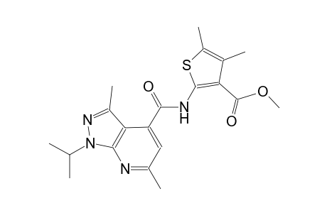 methyl 2-{[(1-isopropyl-3,6-dimethyl-1H-pyrazolo[3,4-b]pyridin-4-yl)carbonyl]amino}-4,5-dimethyl-3-thiophenecarboxylate