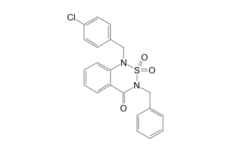 1-[(4-CHLOROPHENYL)METHYL]-3-CYCLOHEXYLMETHYL-2,1,3-BENZOTHIADIAZIN-4-ONE-2,2-DIOXIDE