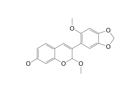 2-METHOXYJUDAICIN;2,2'-DIMETHOXY-7-HYDROXY-4',5'-METHYLENEDIOXYISOFLAV-3-ENE