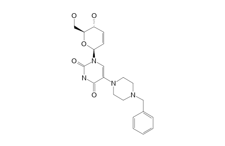 1-(2',3'-DIDEOXY-beta-D-ERYTHRO-HEX-2-ENOPYRANOSYL)-5-(4-BENZYL-PIPERAZINYL)-URACIL