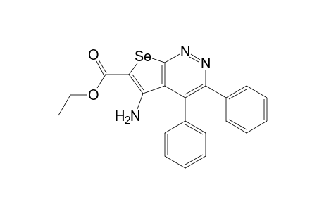 5-Amino-3,4-diphenyl-6-carboethoxyselenolo[2,3-c]pyridazine