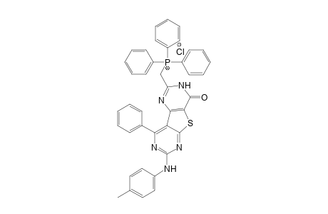 ((4-Oxo-9-phenyl-7-(p-tolylamino)-3,4-dihydropyrimido[4',5':4,5]thieno[2,3-d]pyrimidin-2-yl)methyl)triphenylphosphoniumchloride