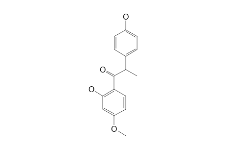 1-(2-Hydroxy-4-methoxyphenyl)-2-(4-hydroxyphenyl)propan-1-one