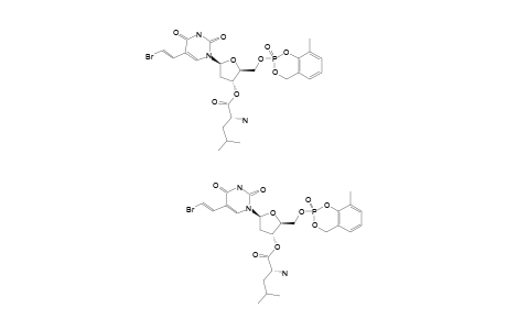 CYCLO-(3-METHYLSALIGENYL)-5'-O-(E)-5-(2-BROMOVINYL)-(2'-DEOXY-3'-O-D-LEUCINYLURIDINYL)-PHOSPHATE;3-ME-CYCLO-3'-O-D-LEU-BVDUMP