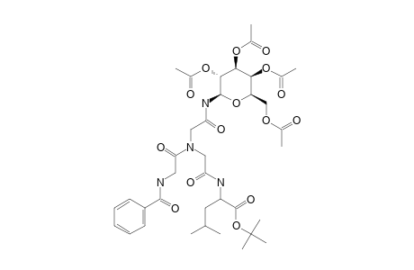 TERT.-BUTYL_N-BENZOYLGLYCYL-N-{2-OXO-2-[(2,3,4,6-TETRA-O-ACETYL-BETA-D-GALACTOPYRANOSYL)-AMINO]-ETHYL}-GLYCYLLEUCINATE;MAJOR_ISOMER