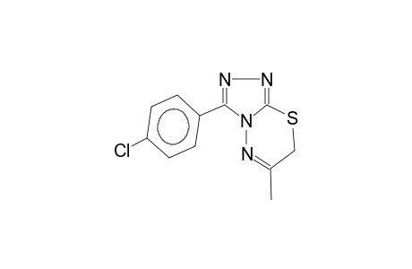 3-(4-chlorophenyl)-6-methyl-7H-(1,3,4-thiadiazino)[2,3-c](1,2,4-triazole)