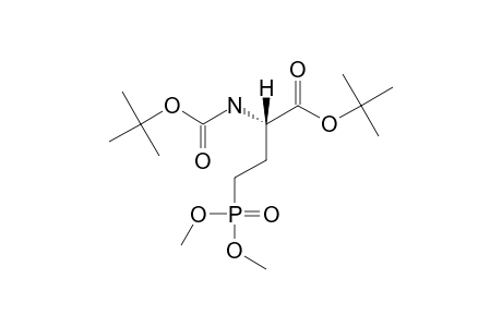 TERT.-BUTYL-(2S)-2-(TERT.-BUTYLOXYCARBONYLAMINO)-4-(DIMETHYLPHOSPHONO)-BUTANOATE